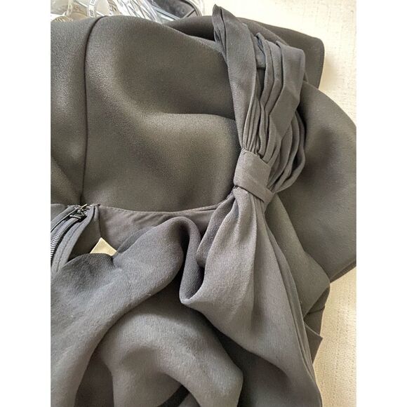 DVF Drape panel chiffon and satin-crepe Gown - Picture 11 of 12